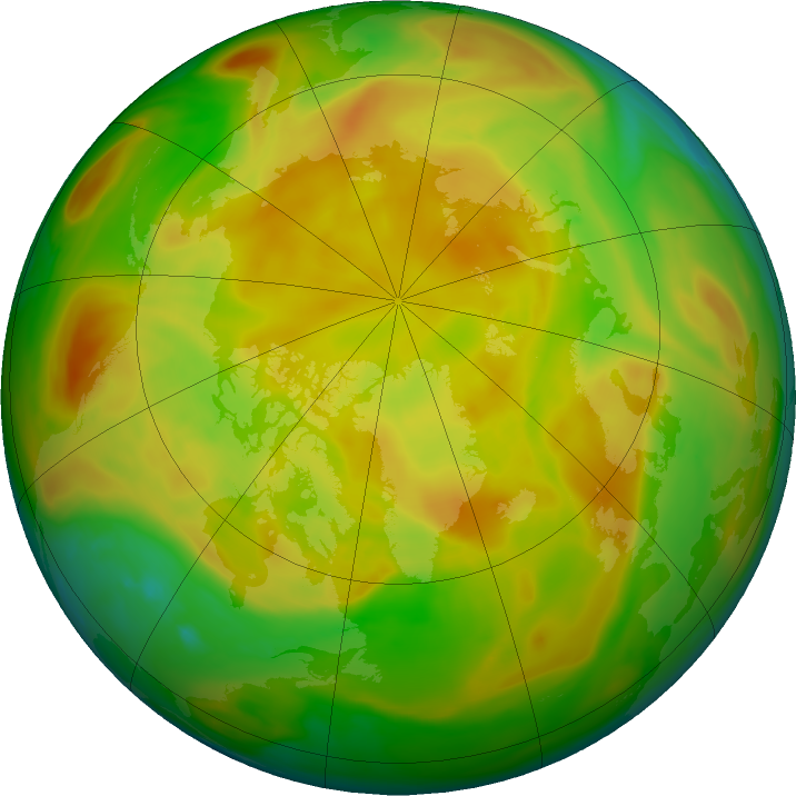 Arctic ozone map for 11 May 2022